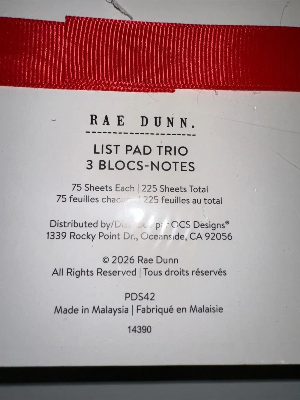 RAE DUNN. Stack of 3 lined Notepads TEACHER’S NOTES CHECKLIST TO-DO-LIST